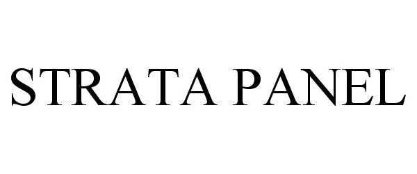 Trademark Logo STRATA PANEL