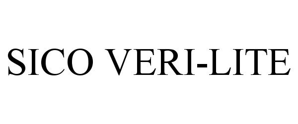 Trademark Logo SICO VERI-LITE