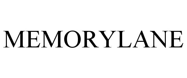 Trademark Logo MEMORYLANE