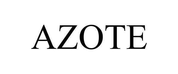 Trademark Logo AZOTE