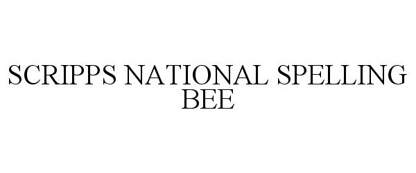 SCRIPPS NATIONAL SPELLING BEE