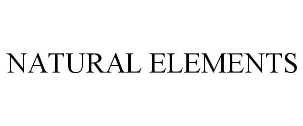 Trademark Logo NATURAL ELEMENTS