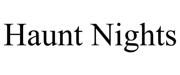 Trademark Logo HAUNT NIGHTS