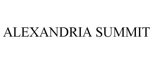Trademark Logo ALEXANDRIA SUMMIT