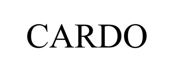 Trademark Logo CARDO