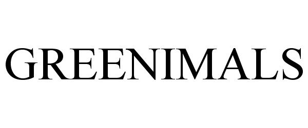 Trademark Logo GREENIMALS