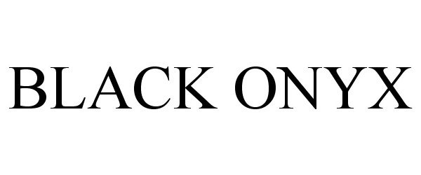 Trademark Logo BLACK ONYX