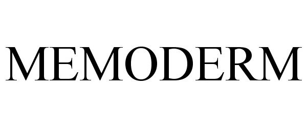 Trademark Logo MEMODERM