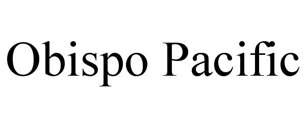 Trademark Logo OBISPO PACIFIC