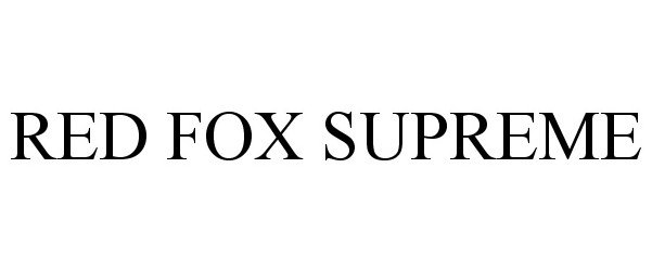  RED FOX SUPREME