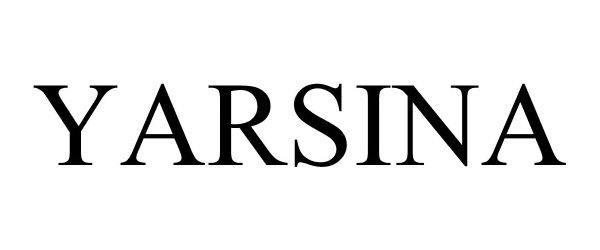 Trademark Logo YARSINA