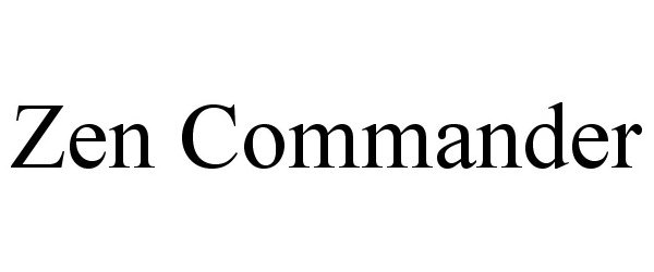 Trademark Logo ZEN COMMANDER