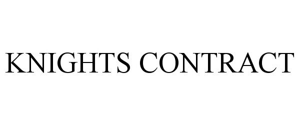 Trademark Logo KNIGHTS CONTRACT