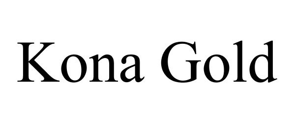 Trademark Logo KONA GOLD