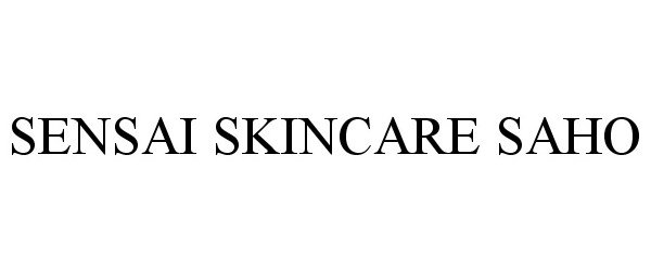 Trademark Logo SENSAI SKINCARE SAHO