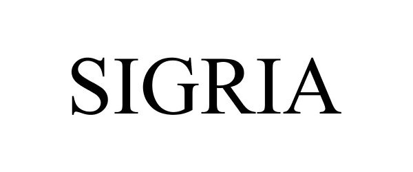 Trademark Logo SIGRIA