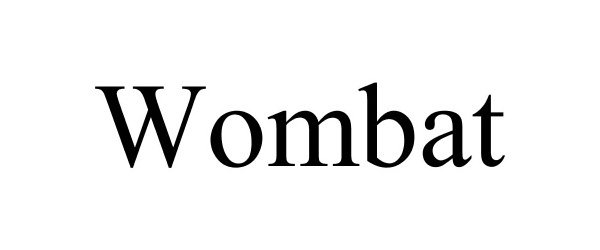 Trademark Logo WOMBAT
