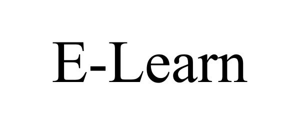 Trademark Logo E-LEARN