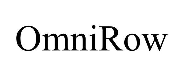 Trademark Logo OMNIROW