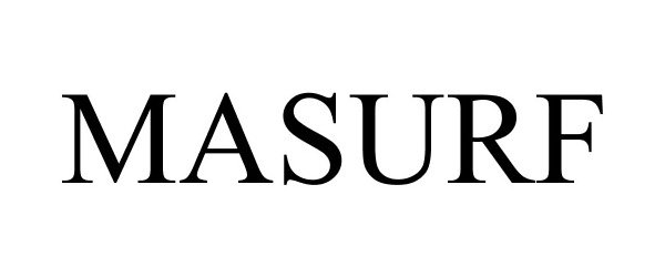 Trademark Logo MASURF