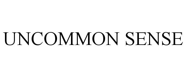 Trademark Logo UNCOMMON SENSE