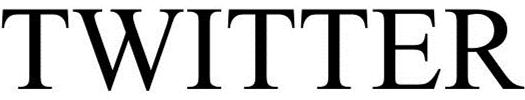 Trademark Logo TWITTER