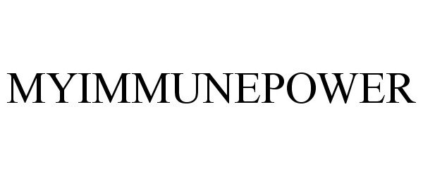 Trademark Logo MYIMMUNEPOWER