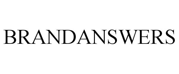 Trademark Logo BRANDANSWERS