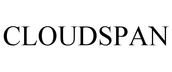 Trademark Logo CLOUDSPAN