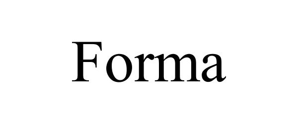 Trademark Logo FORMA