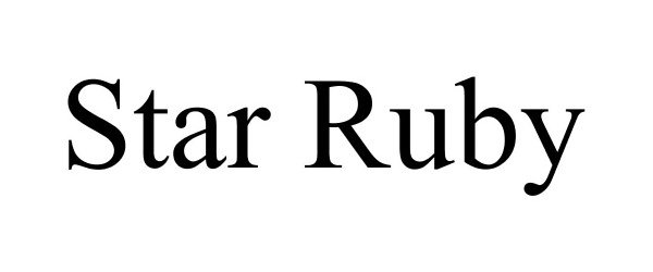 Trademark Logo STAR RUBY