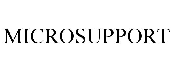 Trademark Logo MICROSUPPORT