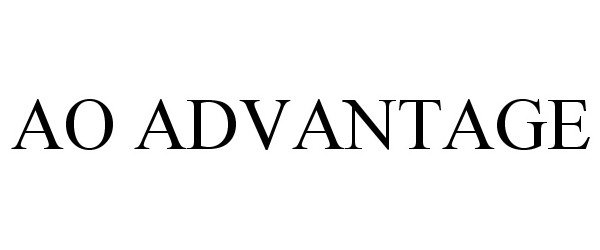 Trademark Logo AO ADVANTAGE