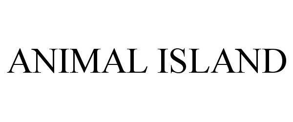 Trademark Logo ANIMAL ISLAND