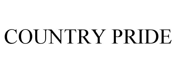 Trademark Logo COUNTRY PRIDE