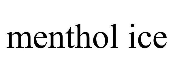 Trademark Logo MENTHOL ICE