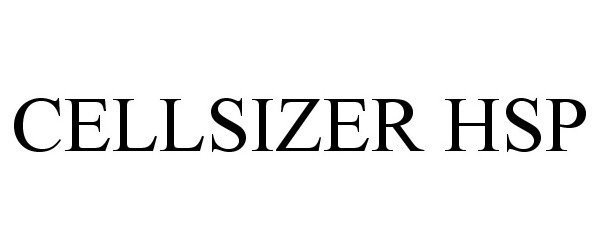 Trademark Logo CELLSIZER HSP
