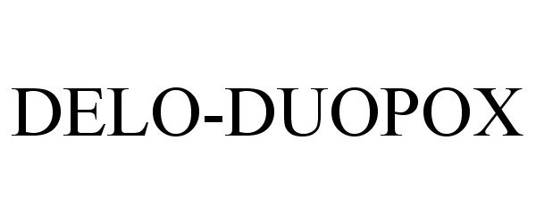 Trademark Logo DELO-DUOPOX