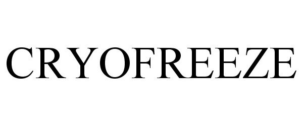 Trademark Logo CRYOFREEZE