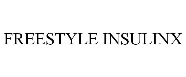 Trademark Logo FREESTYLE INSULINX