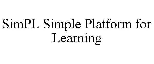 Trademark Logo SIMPL SIMPLE PLATFORM FOR LEARNING