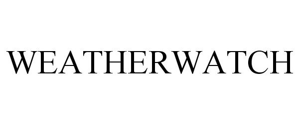 Trademark Logo WEATHERWATCH