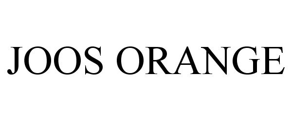  JOOS ORANGE