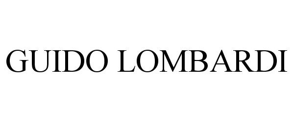 Trademark Logo GUIDO LOMBARDI