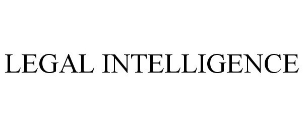 Trademark Logo LEGAL INTELLIGENCE