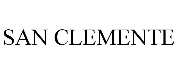 Trademark Logo SAN CLEMENTE