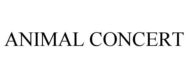 Trademark Logo ANIMAL CONCERT