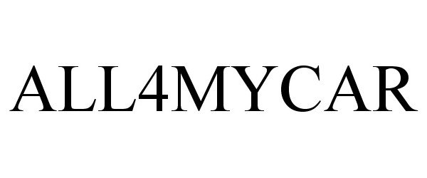 Trademark Logo ALL4MYCAR