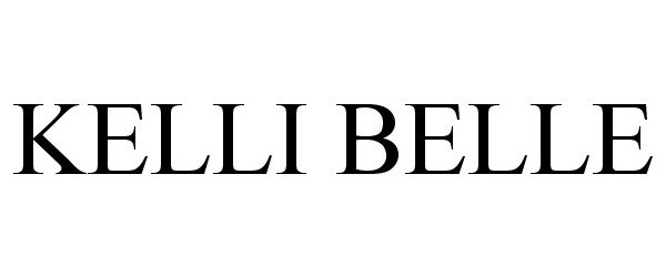 Trademark Logo KELLI BELLE
