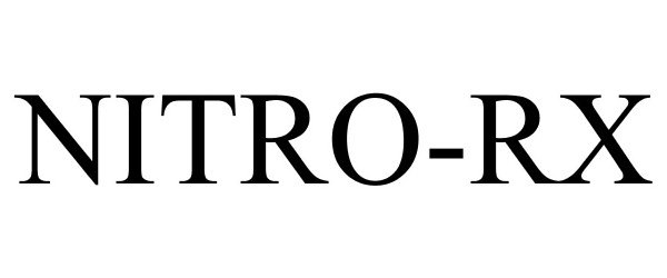 Trademark Logo NITRO-RX